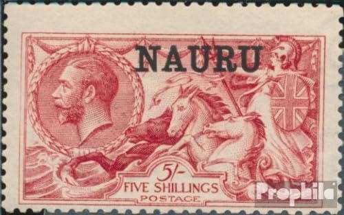 Prophila Collection Nauru 13II mit Falz 1916 Aufdruckausgabe (Briefmarken für Sammler) Pferde/Zebras von Prophila Collection