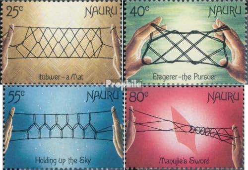 Prophila Collection Nauru 349-352 (kompl.Ausg.) postfrisch ** MNH 1988 Schnurspiele (Briefmarken für Sammler) Spiele/Spielzeug von Prophila Collection