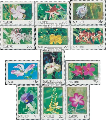 Prophila Collection Nauru 375-386 (kompl.Ausg.) postfrisch ** MNH 1991 Blumen (Briefmarken für Sammler) Pflanzen/Pilze von Prophila Collection