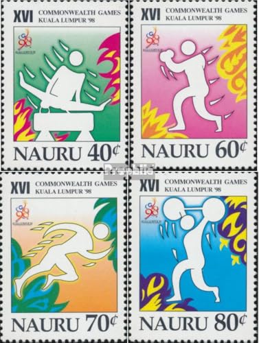 Prophila Collection Nauru 464A-467A (kompl.Ausg.) postfrisch ** MNH 1998 Commonwealth Spiele (Briefmarken für Sammler) Sport Sonstige von Prophila Collection