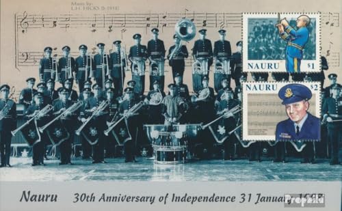 Prophila Collection Nauru Block21 (kompl.Ausg.) postfrisch ** MNH 1998 Unabhängigkeit (Briefmarken für Sammler) Musik/Tanz von Prophila Collection