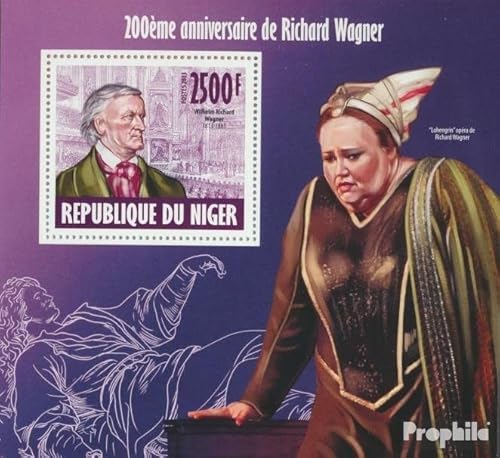 Prophila Collection Niger Block 234 (kompl. Ausg.) postfrisch ** MNH 2013 Richard Wagner (Briefmarken für Sammler) Musik/Tanz von Prophila Collection
