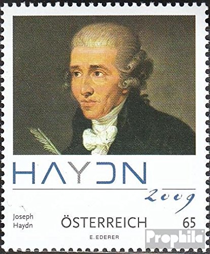 Prophila Collection Österreich 2799 (kompl.Ausg.) postfrisch ** MNH 2009 Joseph Haydn (Briefmarken für Sammler) Musik/Tanz von Prophila Collection