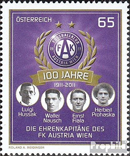 Prophila Collection Österreich 2913 (kompl.Ausg.) postfrisch ** MNH 2011 FK Austria Wien (Briefmarken für Sammler) Fußball von Prophila Collection