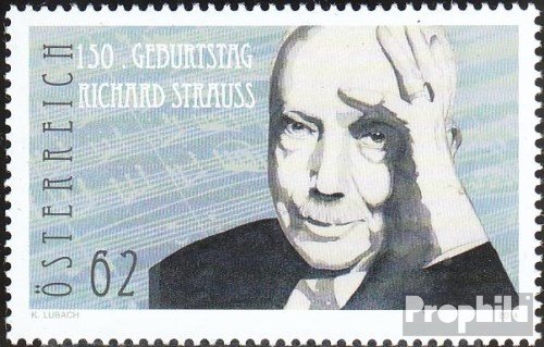 Prophila Collection Österreich 3144 (kompl.Ausg.) postfrisch ** MNH 2014 Richard Strauss (Briefmarken für Sammler) Musik/Tanz von Prophila Collection