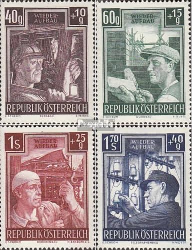 Prophila Collection Österreich 960-963 (kompl.Ausg.) FDC Ersttagsbrief 1951 Wiederaufbau (Briefmarken für Sammler) von Prophila Collection
