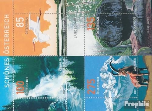 Prophila Collection Österreich Block134 (kompl.Ausg.) gestempelt 2022 Landschaften (Briefmarken für Sammler) Vögel von Prophila Collection