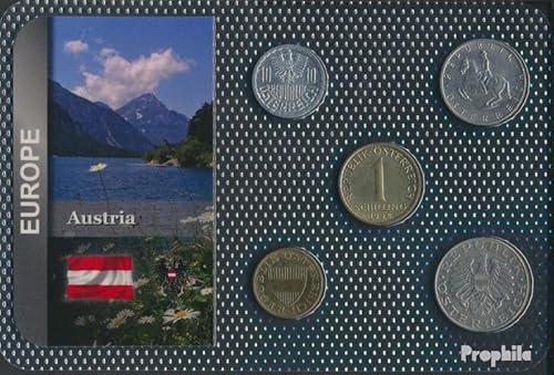 Prophila Collection Österreich vorzüglich Kursmünzen vorzüglich ab 1951 10 Groschen bis 10 Schilling (Münzen für Sammler - kein Zahlungsmittel) Landschaften von Prophila Collection