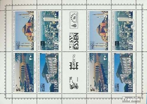 Prophila Collection Palästina/Autonomiegebiet 47-50 Zd-Bogen (kompl.Ausg.) postfrisch ** MNH 1996 Briefmarkenausstellung (Briefmarken für Sammler) von Prophila Collection