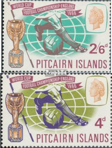 Prophila Collection Pitcairn 60-61 (kompl.Ausg.) postfrisch ** MNH 1966 Fußball WM England (Briefmarken für Sammler) Fußball von Prophila Collection