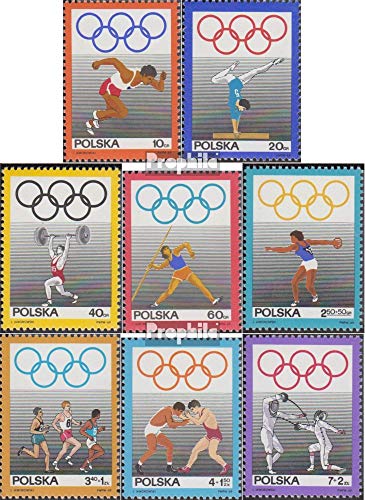 Prophila Collection Polen 1908-1915 (kompl.Ausg.) gestempelt 1969 Poln. Olympisches Komitee (Briefmarken für Sammler) Kampfsport (Boxen/Fechten/Ringen/Karate …) von Prophila Collection