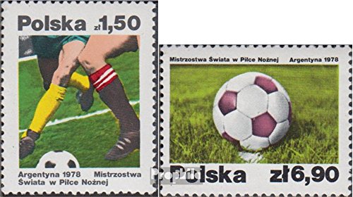 Prophila Collection Polen 2557-2558 (kompl.Ausg.) postfrisch ** MNH 1978 Fußball-WM 78, Argentinien (Briefmarken für Sammler) Fußball von Prophila Collection