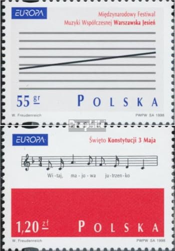Prophila Collection Polen 3714-3715 (kompl.Ausg.) postfrisch ** MNH 1998 Feste (Briefmarken für Sammler) Musik/Tanz von Prophila Collection