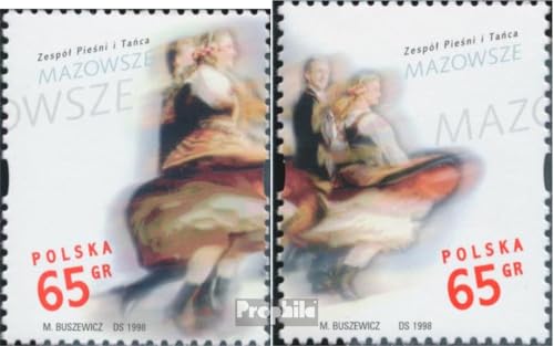 Prophila Collection Polen 3727-3728 (kompl.Ausg.) postfrisch ** MNH 1998 Tanz- und Gesangensemble (Briefmarken für Sammler) Musik/Tanz von Prophila Collection