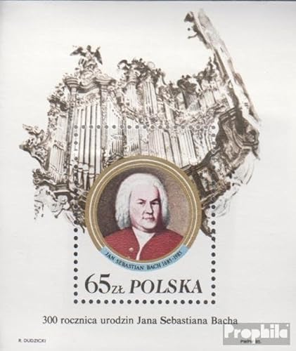 Prophila Collection Polen Block97II (kompl.Ausg.) gestempelt 1985 Johann Sebastian Bach (Briefmarken für Sammler) Musik/Tanz von Prophila Collection