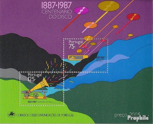 Prophila Collection Portugal Block55 (kompl.Ausg.) postfrisch ** MNH 1987 Schallplatte (Briefmarken für Sammler) Musik/Tanz von Prophila Collection
