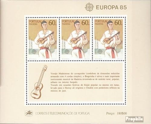 Prophila Collection Portugal - Madeira Block6 (kompl.Ausg.) gestempelt 1985 Europäisches Jahr der Musik (Briefmarken für Sammler) Musik/Tanz von Prophila Collection