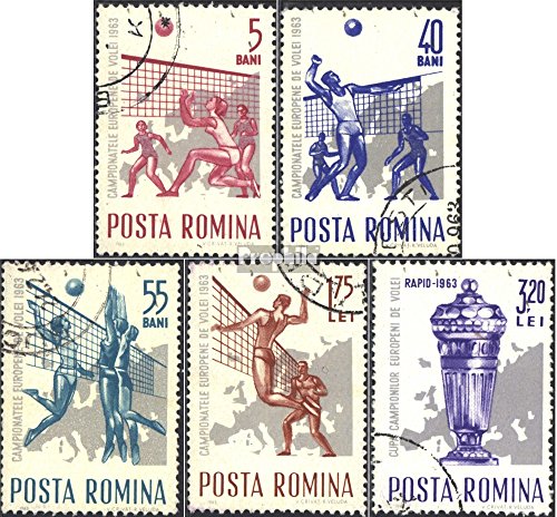 Prophila Collection Rumänien 2184-2188 (kompl.Ausg.) gestempelt 1963 EM im Volleyball (Briefmarken für Sammler) Ballspiele ohne Fußball (Basketball/Handball/Baseball …) von Prophila Collection