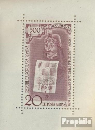 Prophila Collection Rumänien Block44 (kompl.Ausg.) postfrisch ** MNH 1959 Bukarest (Briefmarken für Sammler) von Prophila Collection