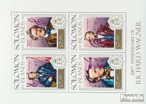 Prophila Collection Salomoninseln 2252-2255 Kleinbogen (kompl. Ausg.) postfrisch ** MNH 2013 Richard Wagner (Briefmarken für Sammler) Musik/Tanz von Prophila Collection