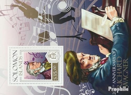 Prophila Collection Salomoninseln Block 232 (kompl. Ausg.) postfrisch ** MNH 2013 Richard Wagner (Briefmarken für Sammler) Musik/Tanz von Prophila Collection