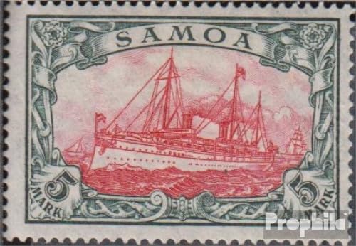 Prophila Collection Samoa (Dt. Kolonie) 23I A geprüft postfrisch ** MNH 1915 Schiff Kaiseryacht Hohenzollern (Briefmarken für Sammler) Seefahrt/Schiffe von Prophila Collection