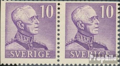 Prophila Collection Schweden 256II Dl/B Paar postfrisch ** MNH 1939 König Gustaf V (Briefmarken für Sammler) von Prophila Collection