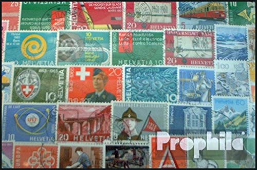 Prophila Collection Schweiz 100 Verschiedene Marken (Briefmarken für Sammler) von Prophila Collection