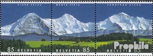 Prophila Collection Schweiz 1966-1968 Dreierstreifen (kompl.Ausg.) gestempelt 2006 Bergpanoramen (Briefmarken für Sammler) Landschaften von Prophila Collection
