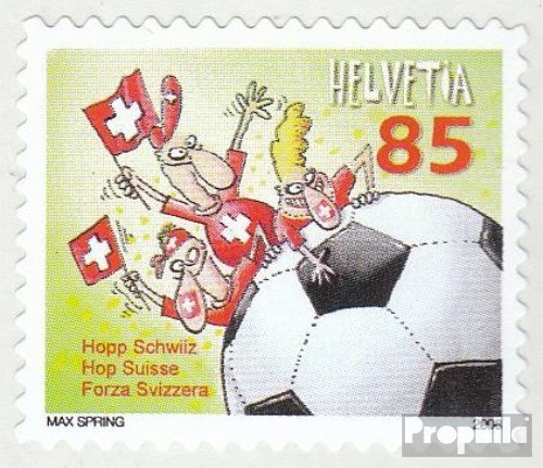 Prophila Collection Schweiz 2056 (kompl.Ausg.) postfrisch ** MNH 2008 Fußball Europameisterschaft (Briefmarken für Sammler) Fußball von Prophila Collection