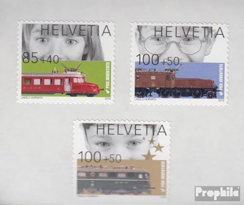 Prophila Collection Schweiz 2322-2324Fb Folienblatt (kompl.Ausg.) gestempelt 2013 Modellbahn (Briefmarken für Sammler) Eisenbahn/Seilbahn von Prophila Collection