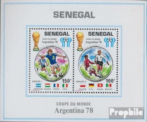 Prophila Collection Senegal Block32 (kompl.Ausg.) postfrisch ** MNH 1978 Fußball WM Argentinien (Briefmarken für Sammler) Fußball von Prophila Collection