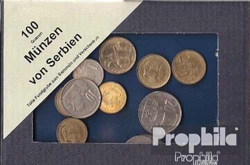 Prophila Collection Serbien 100 Gramm Münzkiloware (Münzen für Sammler - kein Zahlungsmittel) von Prophila Collection