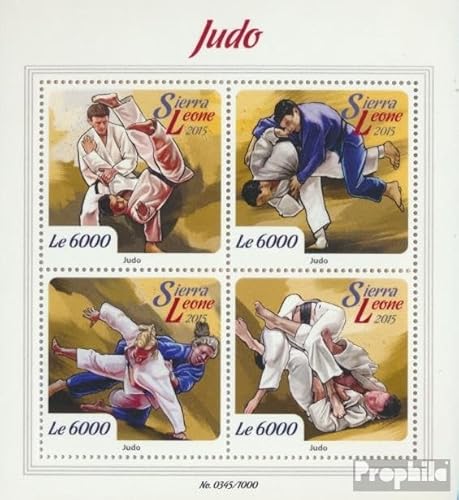 Prophila Collection Sierra Leone 6738-6741 Kleinbogen (kompl. Ausg.) postfrisch ** MNH 2015 Judo (Briefmarken für Sammler) Kampfsport (Boxen/Fechten/Ringen/Karate …) von Prophila Collection