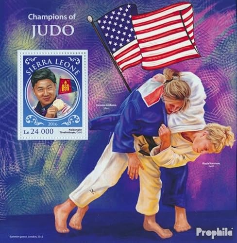 Prophila Collection Sierra Leone Block 1060 (kompl. Ausg.) postfrisch ** MNH 2016 Judo-Meister (Briefmarken für Sammler) Kampfsport (Boxen/Fechten/Ringen/Karate …) von Prophila Collection