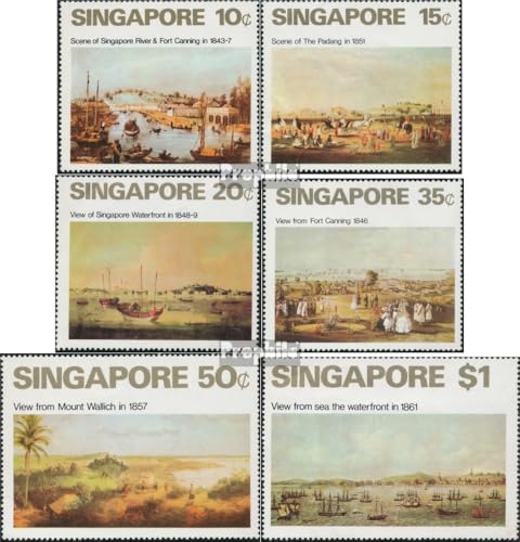 Prophila Collection Singapur 147-152 (kompl.Ausg.) postfrisch ** MNH 1971 Gemälde (Briefmarken für Sammler) Malerei von Prophila Collection