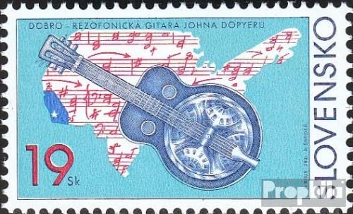 Prophila Collection Slowakei 403 (kompl.Ausg.) gestempelt 2001 Resonatogitarre (Briefmarken für Sammler) Musik/Tanz von Prophila Collection