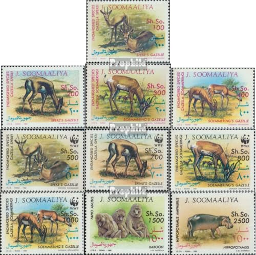 Prophila Collection Somalia 432-443 (kompl.Ausg.) postfrisch ** MNH 1992 Gefährdete Wildtiere (Briefmarken für Sammler) Sonstige Säugetiere (Affen/Dinos/Elephanten …) von Prophila Collection