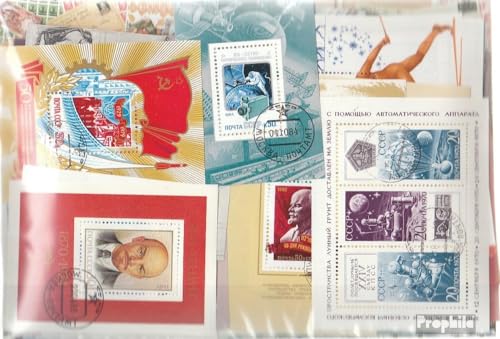 Prophila Collection Sowjetunion 100 Verschiedene Blöcke und Kleinbögen mit Rußland (Briefmarken für Sammler) von Prophila Collection