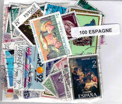 Prophila Collection Spanien 100 Verschiedene Marken (Briefmarken für Sammler) von Prophila Collection