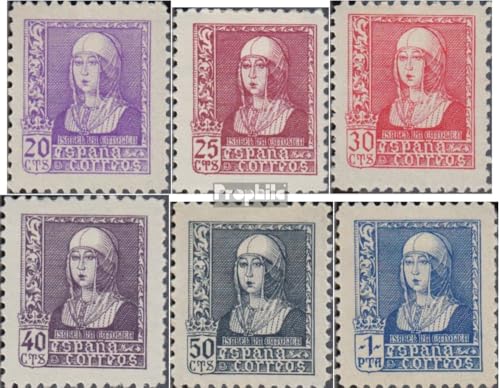 Prophila Collection Spanien 811-816 (kompl.Ausg.) postfrisch ** MNH 1938 Isabella (Briefmarken für Sammler) von Prophila Collection