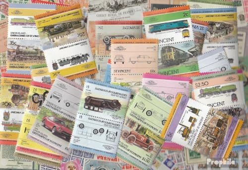 Prophila Collection St. Vincent 100 Verschiedene Marken St. Vincent und St.Vincent - Grenadinen (Briefmarken für Sammler) von Prophila Collection