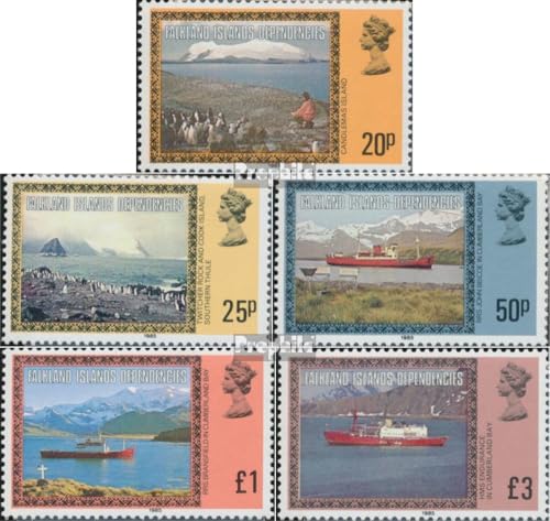 Prophila Collection Südgeorgien Sandwich-Ins. 88III-92III (kompl.Ausg.) postfrisch ** MNH 1985 Landschaften (Briefmarken für Sammler) Vögel von Prophila Collection