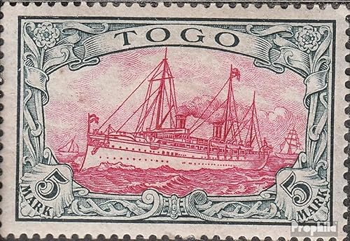 Prophila Collection Togo (Dt. Kolonie) 19 geprüft postfrisch ** MNH 1900 Schiff Kaiseryacht Hohenzollern (Briefmarken für Sammler) Seefahrt/Schiffe von Prophila Collection