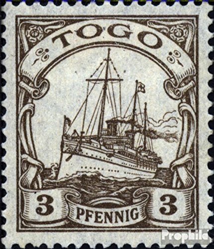 Prophila Collection Togo (Dt. Kolonie) 20 mit Falz 1919 Schiff Kaiseryacht Hohenzollern (Briefmarken für Sammler) Seefahrt/Schiffe von Prophila Collection