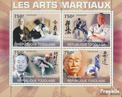 Prophila Collection Togo 3609-3612 Kleinbogen (kompl. Ausgabe) postfrisch ** MNH 2010 Kampfsport (Briefmarken für Sammler) Kampfsport (Boxen/Fechten/Ringen/Karate …) von Prophila Collection