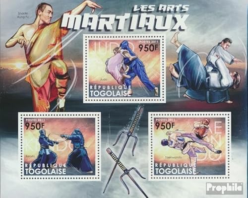 Prophila Collection Togo 4365-4367 Kleinbogen (kompl. Ausgabe) postfrisch ** MNH 2011 Kampfsport (Briefmarken für Sammler) Kampfsport (Boxen/Fechten/Ringen/Karate …) von Prophila Collection