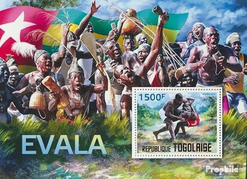 Prophila Collection Togo Block 1017 (kompl. Ausgabe) postfrisch ** MNH 2014 Evala-Ringkampf (Briefmarken für Sammler) Kampfsport (Boxen/Fechten/Ringen/Karate …) von Prophila Collection