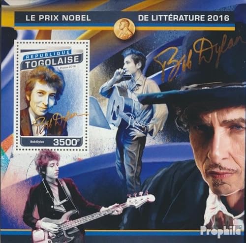 Prophila Collection Togo Block 1371 (kompl. Ausgabe) postfrisch ** MNH 2016 Nobelpreis (Briefmarken für Sammler) Musik/Tanz von Prophila Collection