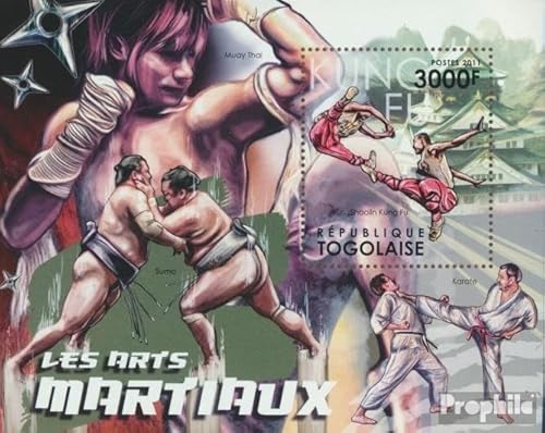 Prophila Collection Togo Block 688 (kompl. Ausgabe) postfrisch ** MNH 2011 Kampfsport (Briefmarken für Sammler) Kampfsport (Boxen/Fechten/Ringen/Karate …) von Prophila Collection